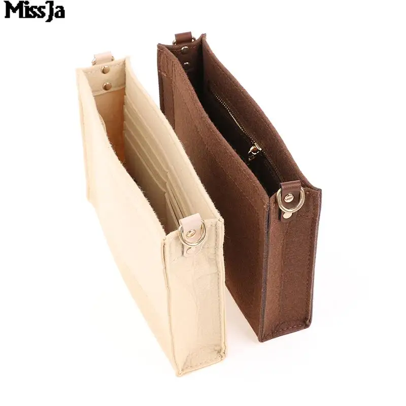 Makeup Organizer Bag Purse Insert Organizer With D Ring Chain Toiletry Bag Makeup Insert