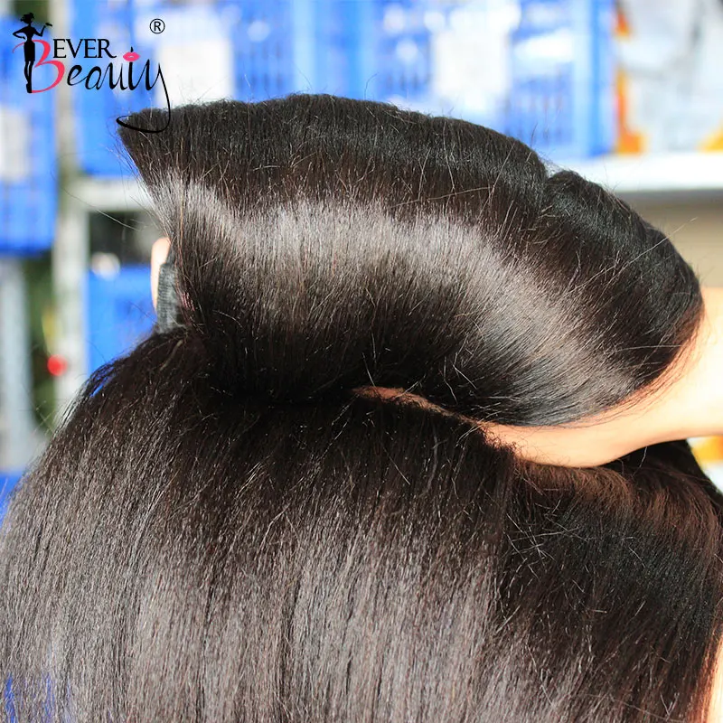 luz yaki em linha reta pacotes de cabelo humano com fechamento brasileiro extensões do cabelo humano tecer cabelo virgem nunca beleza