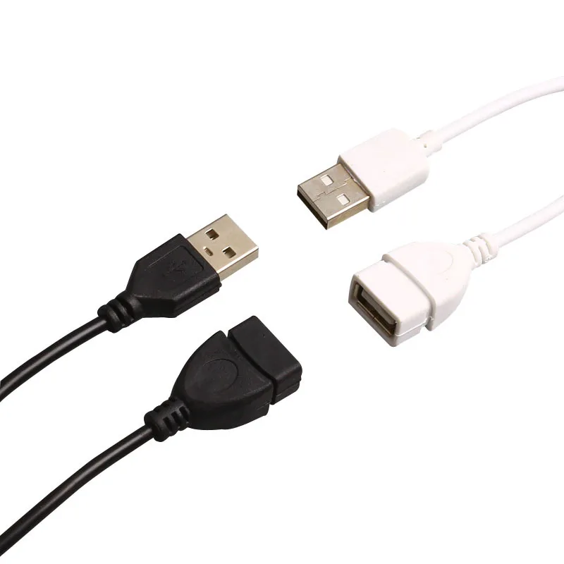USB 2.0 High-Speed Male to Female Extension Cable - 1m Data Sync Extender Cord