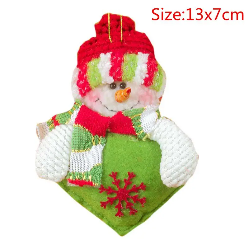 13x7cm B Hoomall Санта-Клаус, лось, снеговик, игрушки, украшения для кукол, подвески на дверь, дерево, детский подарок, новогоднее, Рождественское украшение для дома - Цвет: 13x7cm B