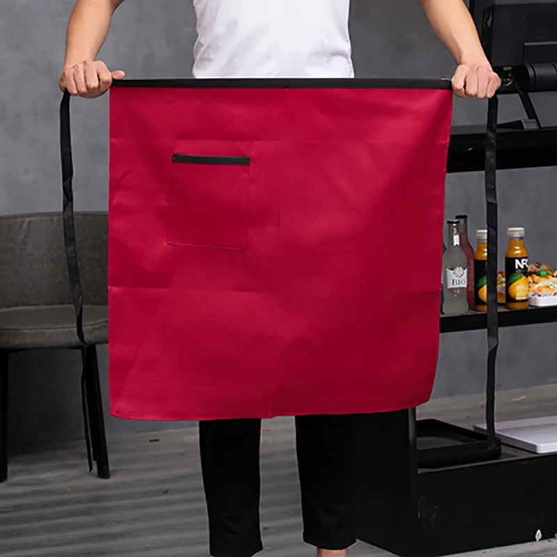 2024 Newest Hot Solid Cooking Kitchen Apron For Woman Men Chef Waiter Cafe Shop BBQ Hairdresser Aprons Bibs Kitchen Accessory