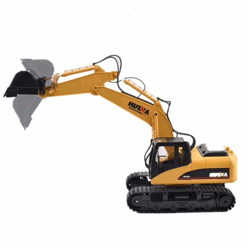 

HuiNa Toys 1550 15 Channel 2.4G 1/12 RC Metal Excavator Charging 1:12 RC Car With Battery RTG