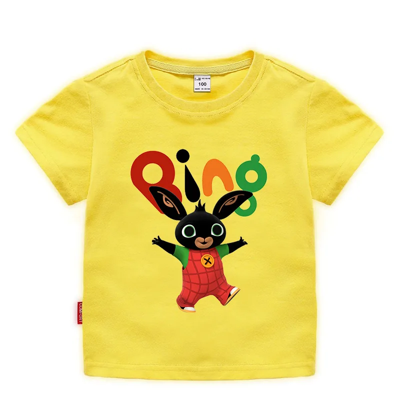 Новинка года; футболка для маленьких мальчиков с героями мультфильмов; топы для девочек; футболка; летняя хлопковая повседневная детская футболка с короткими рукавами - Цвет: color 9
