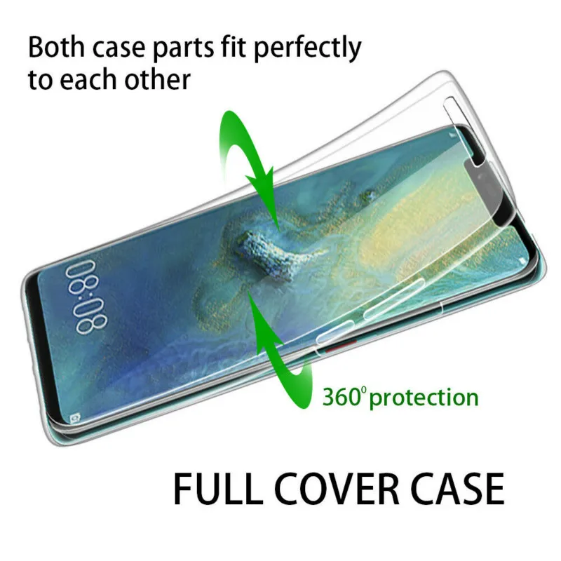 Новый прозрачный чехол для телефона Huawei Mate 9 10 20 X lite 30 Pro мягкий силиконовый из