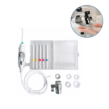 

6 Nozzles Faucet Oral Irrigator Water Dental Flosser Tooth Jet Flossing Irrigation Oral Care Mouth Cleaner Tools Faucet Switch