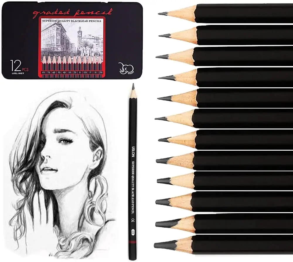 Drawing Sketch Pencil Set 12 Pcs Professional Sketching Pencils Artist Graphite Pencils For Artist Beginner Student Kid Teache Standard Pencils Aliexpress