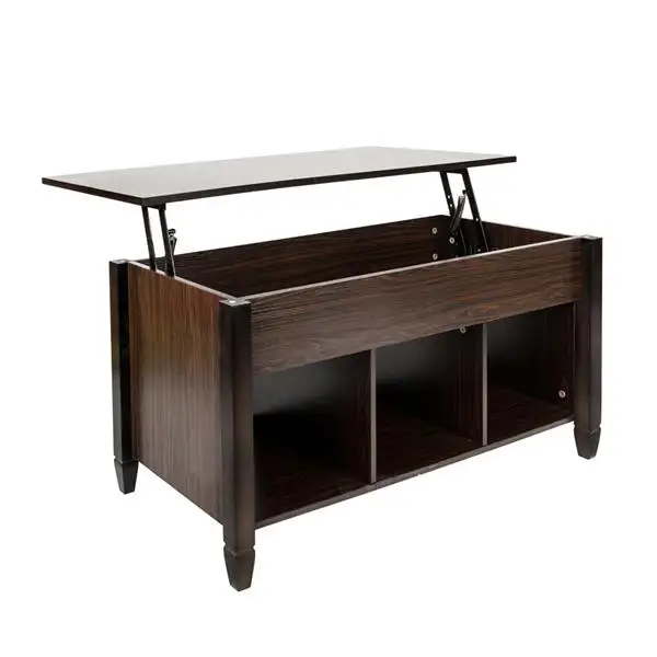 

Lift Up Top Coffee Table Modern Big Compartment and Lift Tabletop Table Home Living Room Furniture
