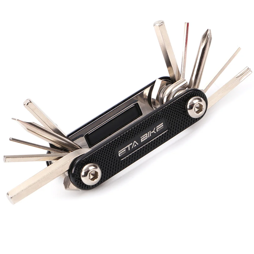 

11 In 1 Hex Repair Tools Wrench Kit Screwdrivers Bike Combination Key Chain Tyre Level Multifunctional Removal