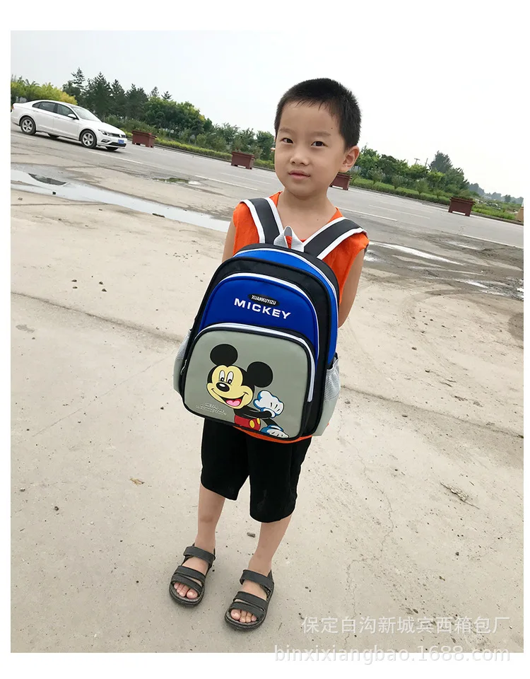 Сумка для детского сада с изображением Микки Мауса из мультфильма «Дисней», детский рюкзак для маленьких мальчиков и девочек, наплечная сумка с рисунком, сумка для книг