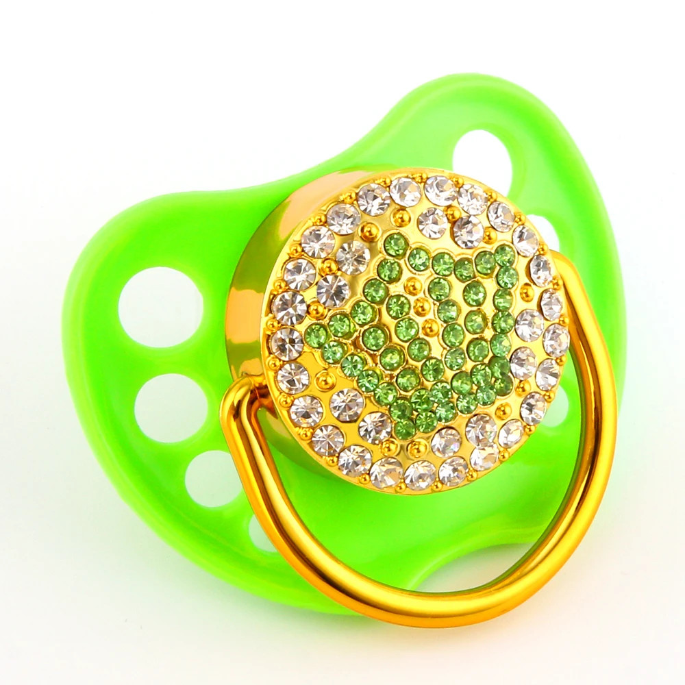 Baby Pacifier Anti-dust Cover Pink Green Flat Thumb Pattern Baby Nipples Baby Silicone Nipples Safety Feeding Accessories