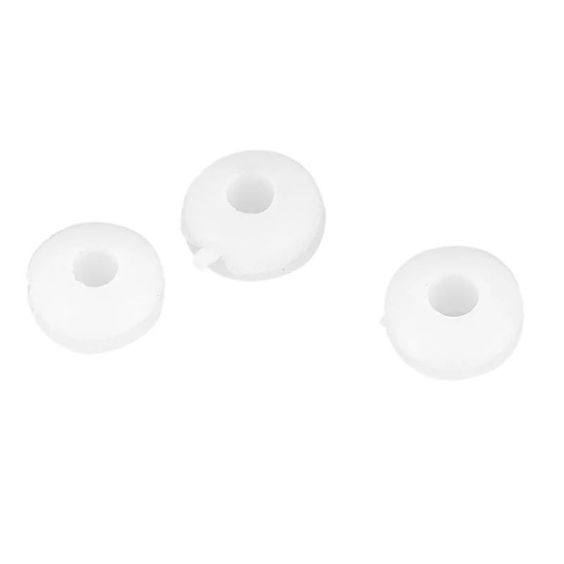 100 Pieces 3mm x 8mm White Rubber Cable Tie Ring Joint for RC Plane