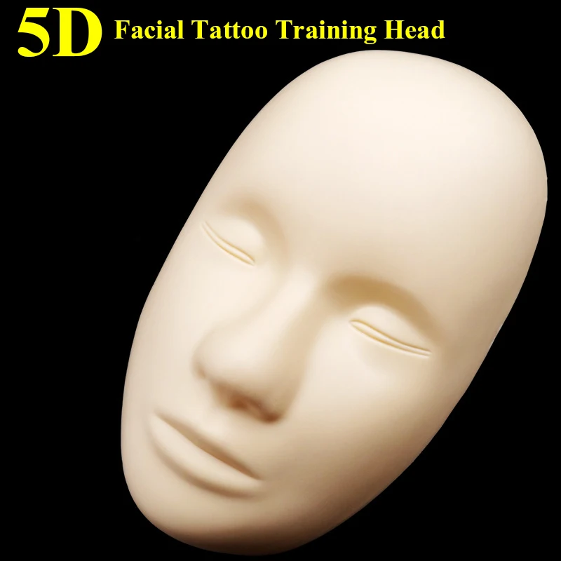 Силиконовая 5D форма для макияжа лица, голова для бровей, губ, татуировка, Перманентный макияж, манекен, татуировка, кожа, татуировка, учебная головка