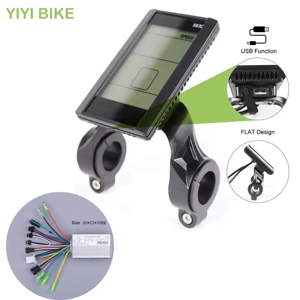 Ebike Electric bicycle LCD Panel Display Speed S830 with sensor