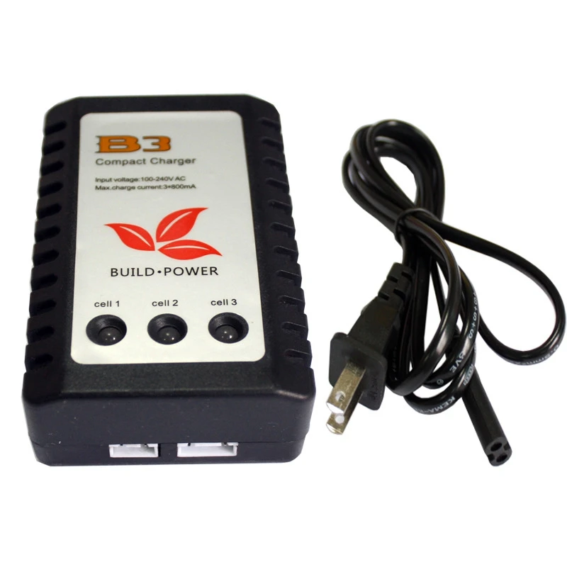 

RC B3 Compact Balance Charger for 2S 3S 7.4V 11.1V Lithium LiPo Battery 2S 3S 7.4V 11.1V Professional Balance Charger -US Plug
