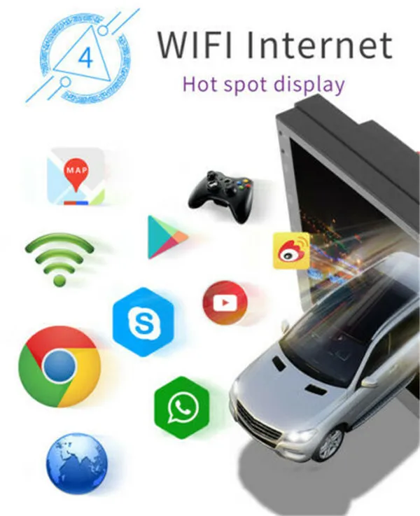 Автомобильный стерео MP5 плеер fm-радио gps навигация Android 8,1 WiFi 7