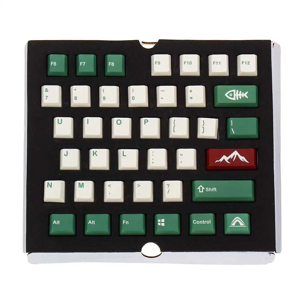 104 клавиш пятисторонняя раскладка Pbt Keycaps профильные клавиши игровая механическая клавиатура Кемпинг краситель-субкровать Keycap Сублимация Keycaps