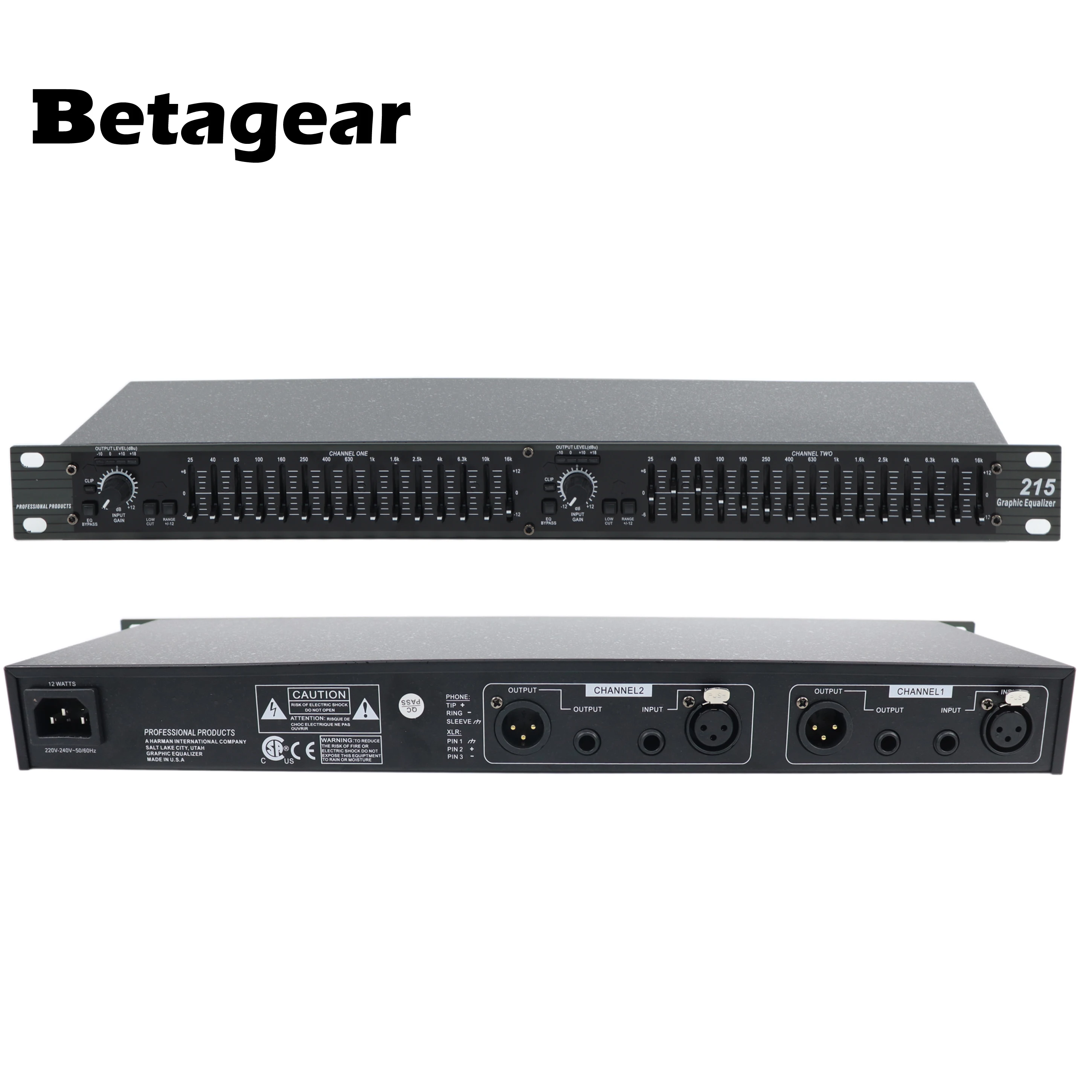 Professional audio equalizer eq215 Dual 15 Band