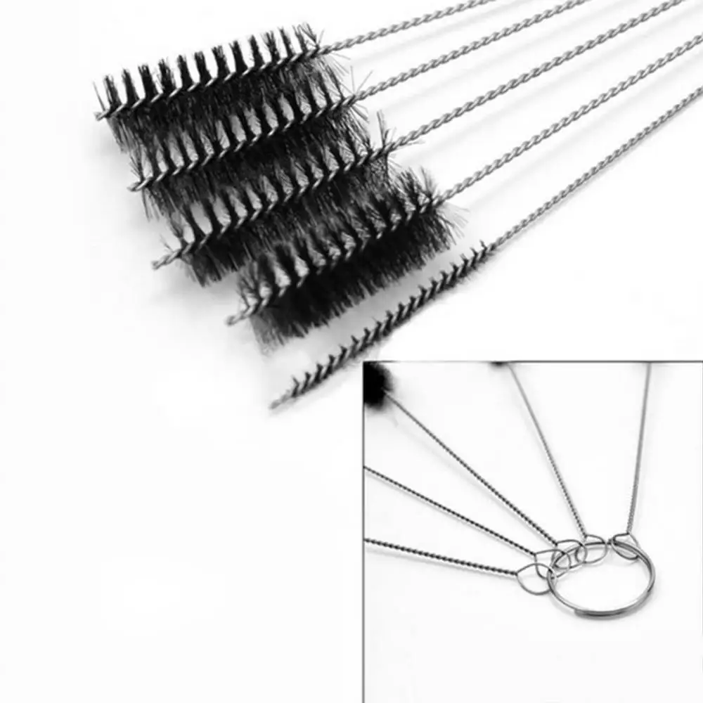 50% Hot Sale 5Pcs/Set Tattoo Cleaning Brushes Machine Tube Grip Airbrush Needle Tip Brush