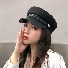 Кепка с плоским верхом, повседневная, индивидуальная, женская, модная, дикая шляпа, анти-пот, дышащий, солнцезащитный козырек, регулируемая, портативная, хлопковая, шляпа, головной убор 1