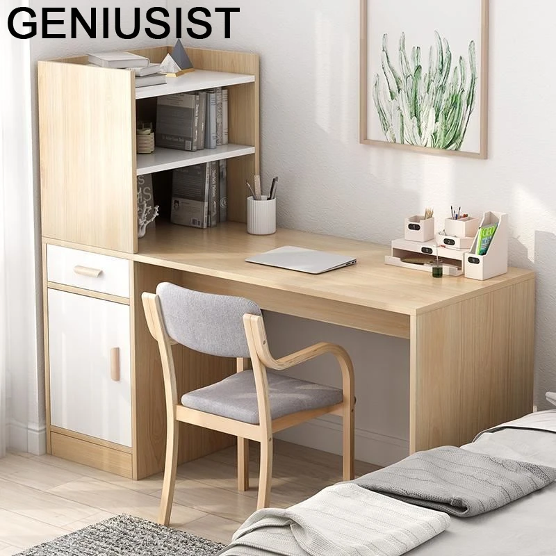 

Scrivania Para Notebook Office Furniture Escrivaninha Tisch Bed Escritorio Laptop Tablo Bedside Desk Mesa Table With Bookshelf