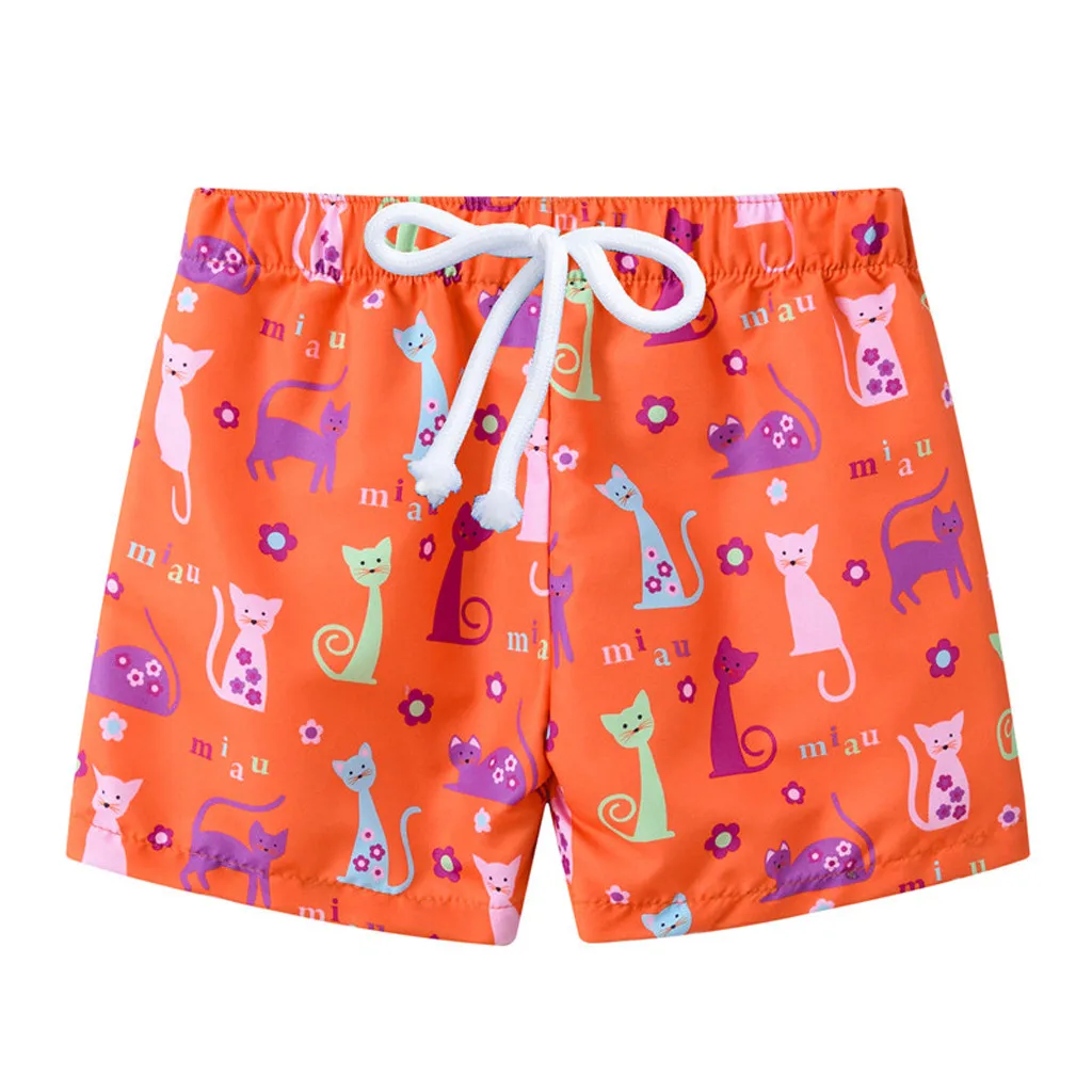 Новое поступление, летний купальный костюм с принтом для маленьких мальчиков, Пляжные штаны, повседневная одежда, 8,30