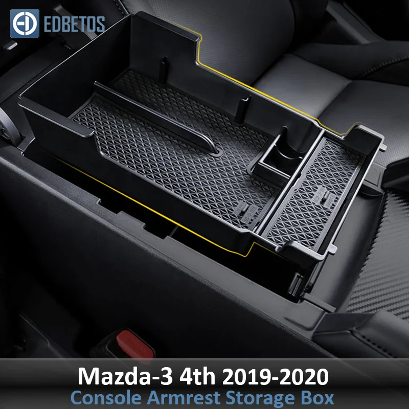 Подлокотник вторичный бардачок для Mazda 3- центральная консоль Органайзер лоток-Mazda 3 Аксессуары для укладки