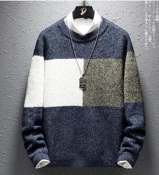 

2019 stand collar men plus cashmere sweater plus cashmere sweater cardigan coat sweater T6117