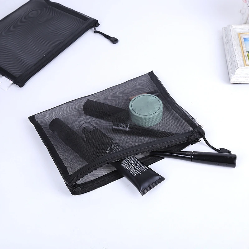ETya дорожная косметичка на молнии, прозрачный сетчатый косметический набор, сумка для хранения, женский косметический Чехол