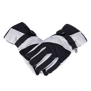 

Snow Gloves Black and Grey Cold Weather Winter Sports Hiking Gloves by