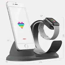 Group Vertical Беспроводной Зарядное устройство для наручных часов Apple Watch, Зарядное устройство Держатель для мобильного телефона для iPhone X Xs Max XR 8 7 6 Plus зарядная док станция d30