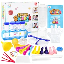 42 pçs crianças diy ciência experimento brinquedo conjunto artesanal kit de experimento de ciência educacional jogo para crianças escola em casa brinquedo de ciência