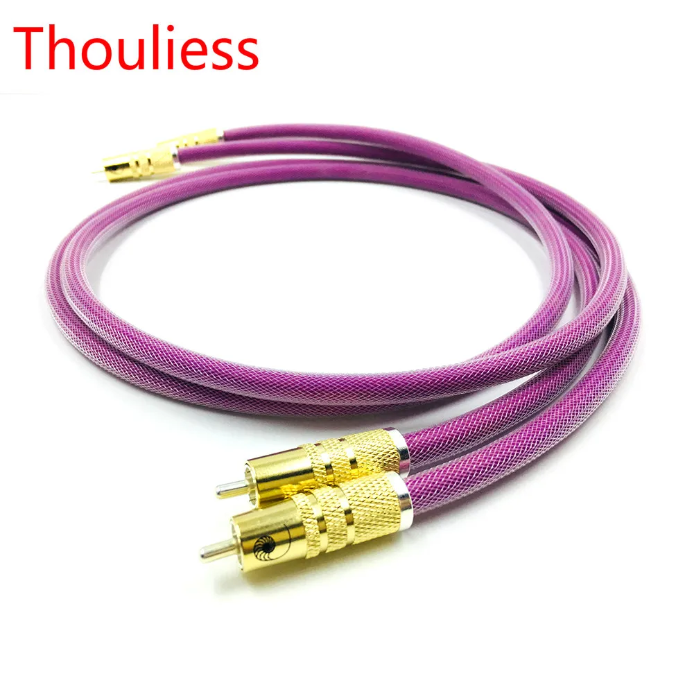 

Thouliess Pair HIFI Gold Plated RCA Plug XLO-HTP1 RCA XLO Audio CD Amplifier Player Speaker RCA Reference Interconnect Cable