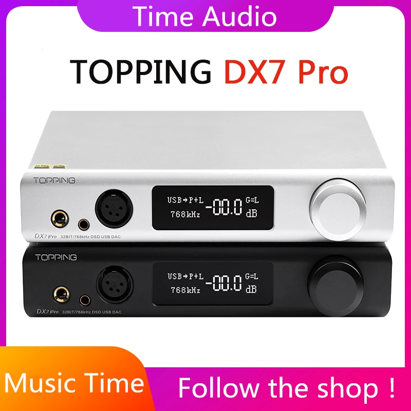 TOPPING DX7 Pro ES9038Pro DAC и усилитель для наушников, Bluetooth 5,0, 32 бит/768 кГц DSD1024 DX7PRO, беспроводной декодер, усилитель для наушников