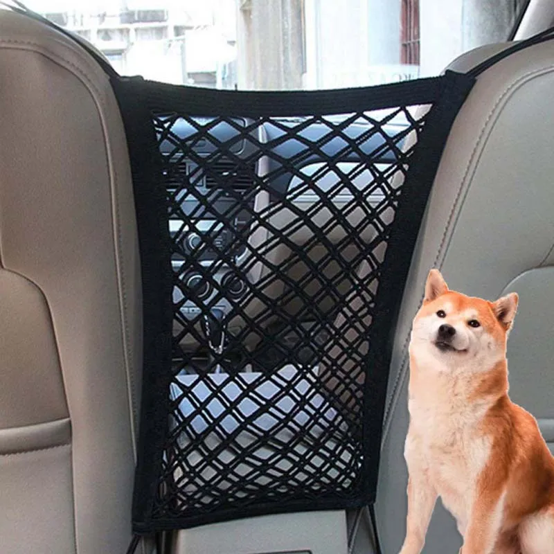 Isolation-Net Dog-Car-Seat Barrier Dog-Accessories Pet Travel Safe Black