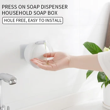 

Push-type Soap Box Wall-mounted Type Portable Soap Dispenser Suitable For A Variety Of Liquids And Large Capacity