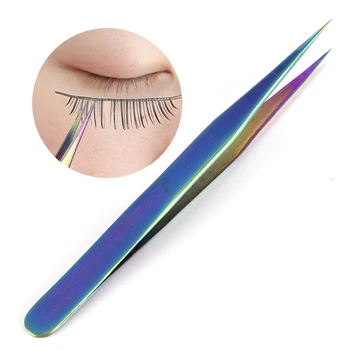 

1 Pc Curved Straight Tweezers Nails Decor Picker Dead Skin Remover Rainbow Eyelash Extension Manicure Beauty Makeup Nail Tools
