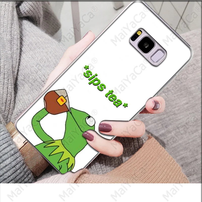 A8 MaiYaCa Pepe мемы грустная лягушка Новинка чехол для телефона Fundas Крышка для samsung S9 S9 плюс S8 S8plus S7 S6 S5 крышка - Цвет: A8