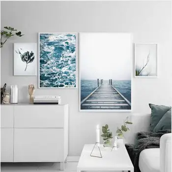 

blue Ocean Art canvas Poster Home Decor 12x18 24x36inch