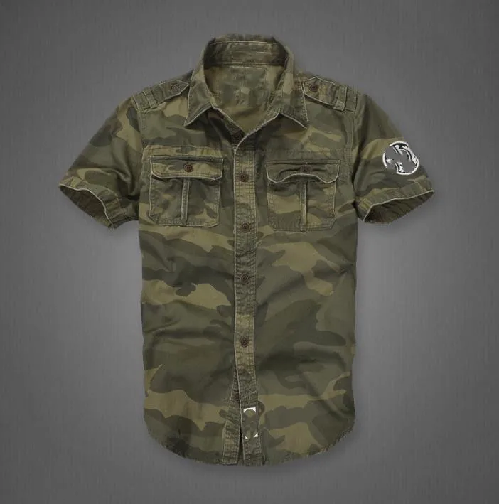 Camouflage Short Shirts Men Casual Military Shirt Short Sleeve Cargo Uniform Cotton Men's Tops Mens Clothing Plus Size XXL Camouflage Short Shirts Men Casual Military Shirt Short Sleeve Cargo Uniform Cotton Men's Tops Mens Clothing Plus Size XXL