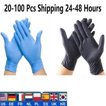 

20/100PCS/Set Plastic Gloves Disposable Gloves For Restaurant Kitchen guantes latex Vegetable Clean Tool guantes desechables