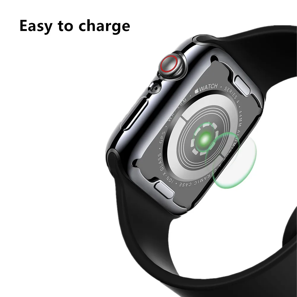Чехол для Apple Watch серии 44 мм/40 мм 42 мм/38 iwatch band SE 6 5 4 3 2 1 полоса защита экрана