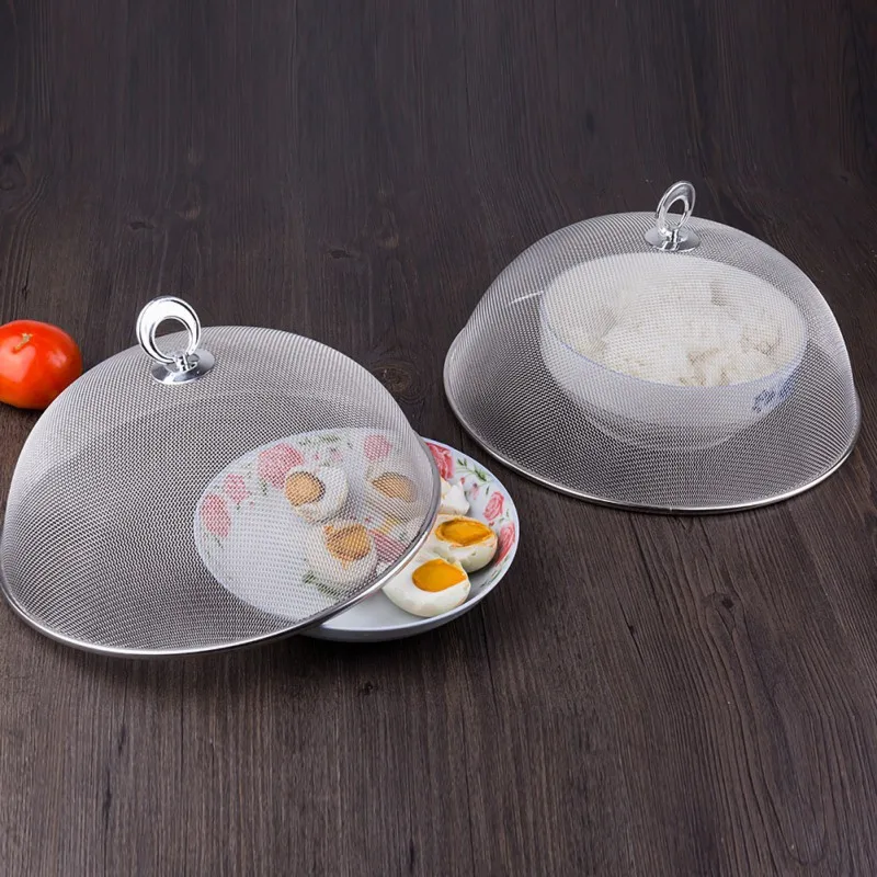 

Stainless Steel Food Cover Mesh Food Covers Protector Anti Fly Mosquito Food Dish Cover Home Kitchen Accessories
