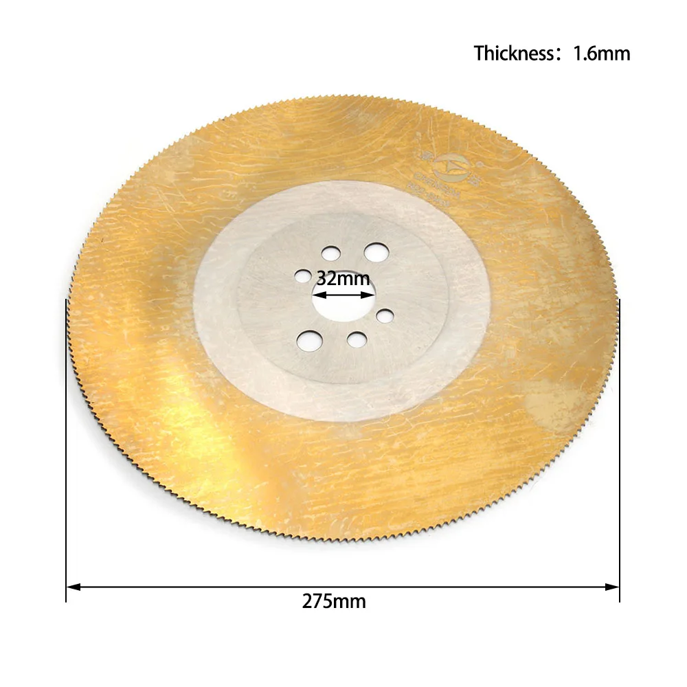 1" /11"/1" M2 HSS циркулярная Пила диск для резки металла меди из железа из нержавеющей стали трубы бар 250/275/300 мм желтый 1 шт
