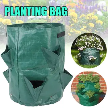

Potato Grow Container Bag DIY Planter PE Fabrics Planting Vegetable Gardening Thicken Pot Planting Grow Bag Garden Tool