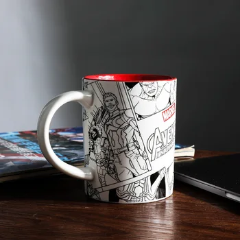 

Disney Avengers Comics Retro Water Cup Creative Ceramic Cup Large Capacity Water Cup Birthday Gift Mug