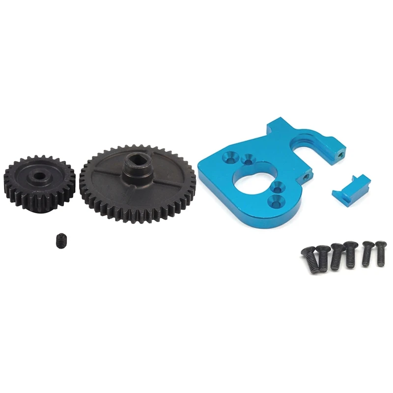 2 Set RC Car Part 1 Set Upgrade Metal Reduction Gear Motor Gear & 1