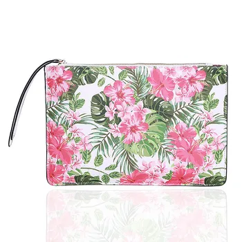 

Slim Zipper Daily Clutches Small Women's Handbags Phone Pack Large Capacity Pattern Clutch Bags Women Money Bag Lady Pu Leather