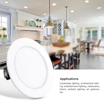 

3W 5W 10W Lamp Ceiling Light Round Dimmable Remote Control Bulb Spotlight Bedroom Slim Fixture Panel Down Recessed RGB LED