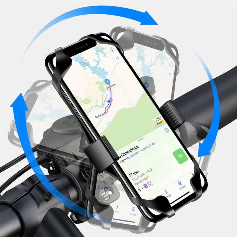 Велосипедный держатель для телефона 360 градусов Универсальный держатель для телефона для велосипеда мотоцикла Руль мобильного смартфона поддержка