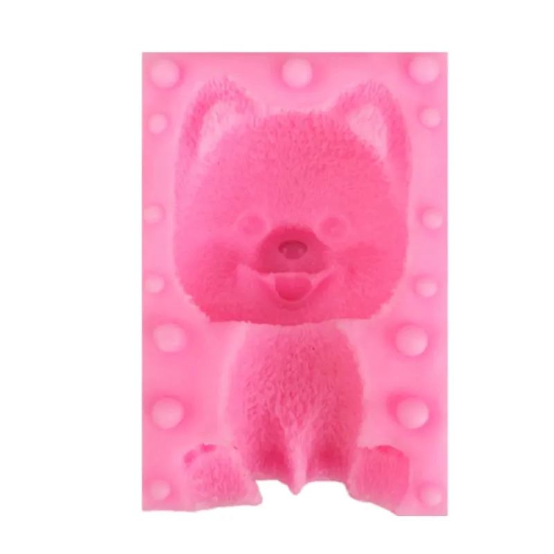 Doinb 3D domei Dog Turn Candy Jelly для пудинга, конфет шоколадной формы для украшения торта силиконовый инструмент гелевая форма